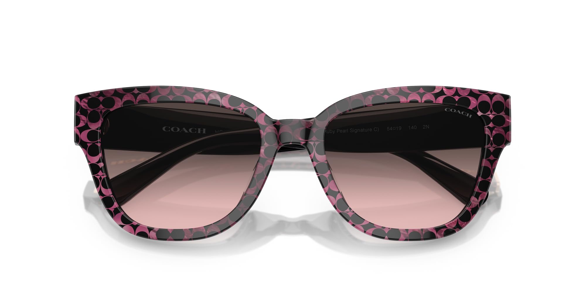 Amazon.com: Coach HC8379F Low Bridge Fit Sunglasses, Ruby